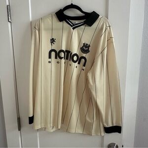 Topshop Vintage Nation Soccer Jersey - Yellow and Black